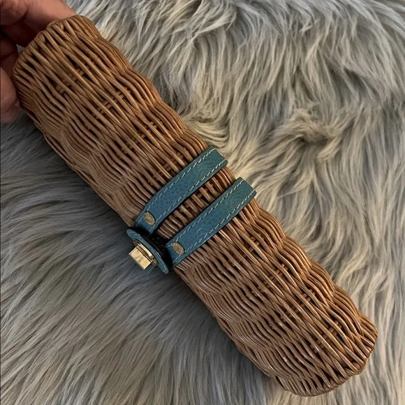 Kate Spade Wicker and Leather Clutch - Picture 7 of 15